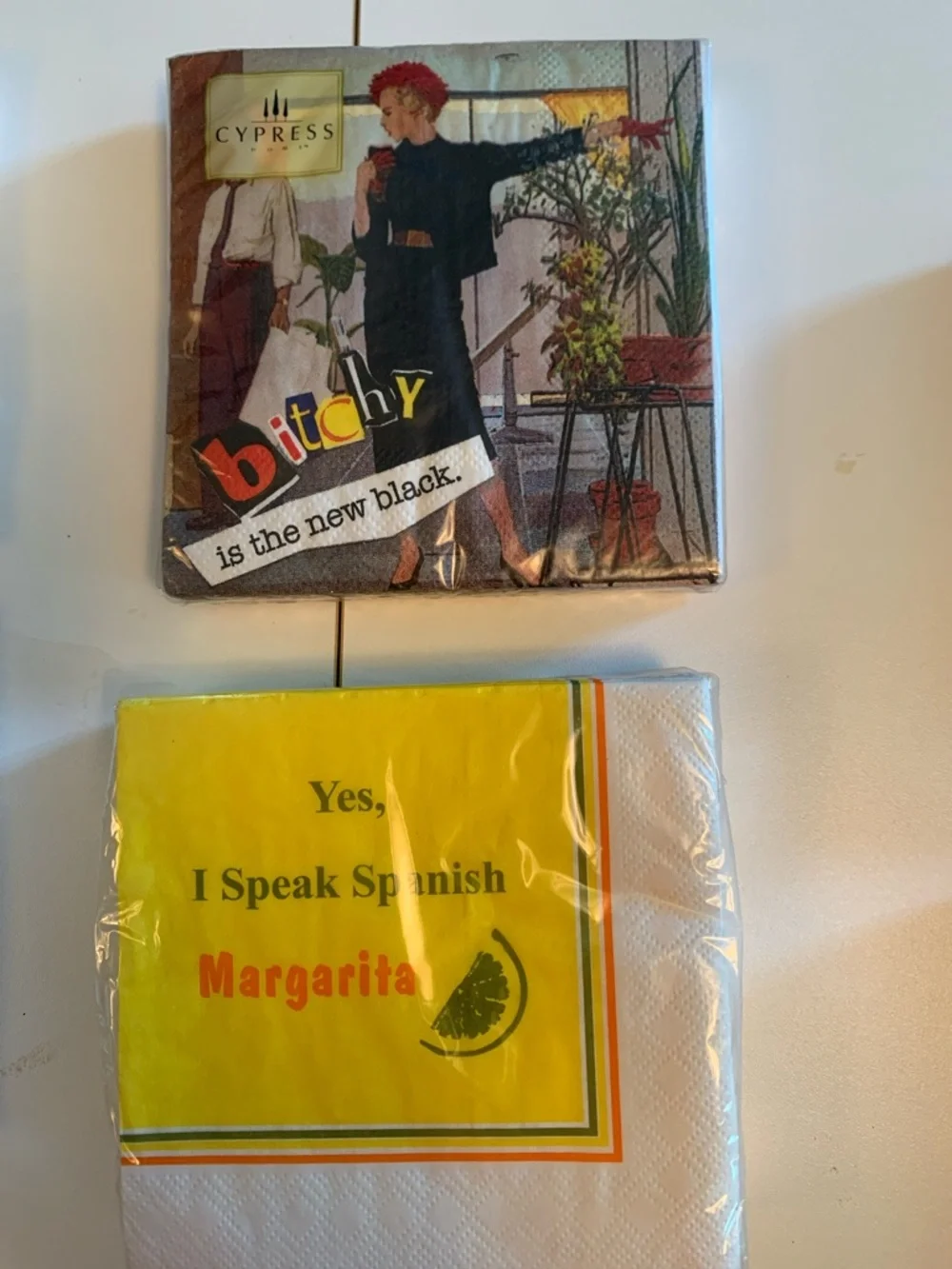 8 Packs of Holiday & Humor Cocktail Napkins